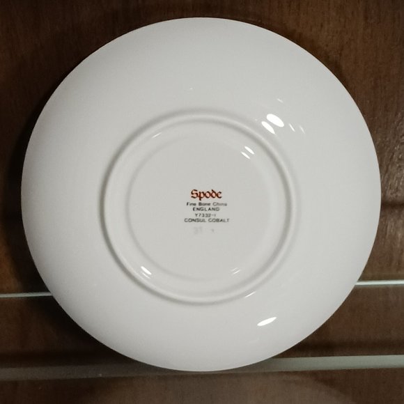 Spode Fine Bone China Consul Teacup and Saucer Cobalt Blue - Picture 3 of 7